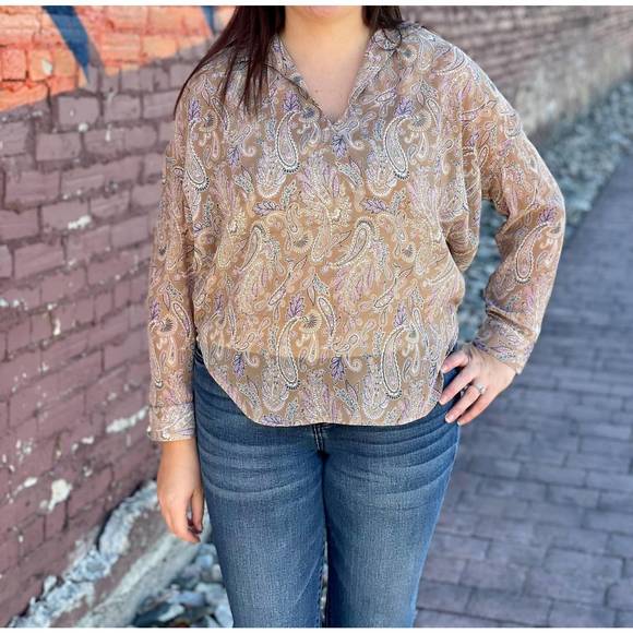 Elan - Melodia Paisley Blouse